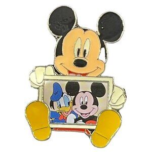 Disney Mickey Mouse Trading Pin Donald Duck Photo Frame Lapel Pin Brooch Badge